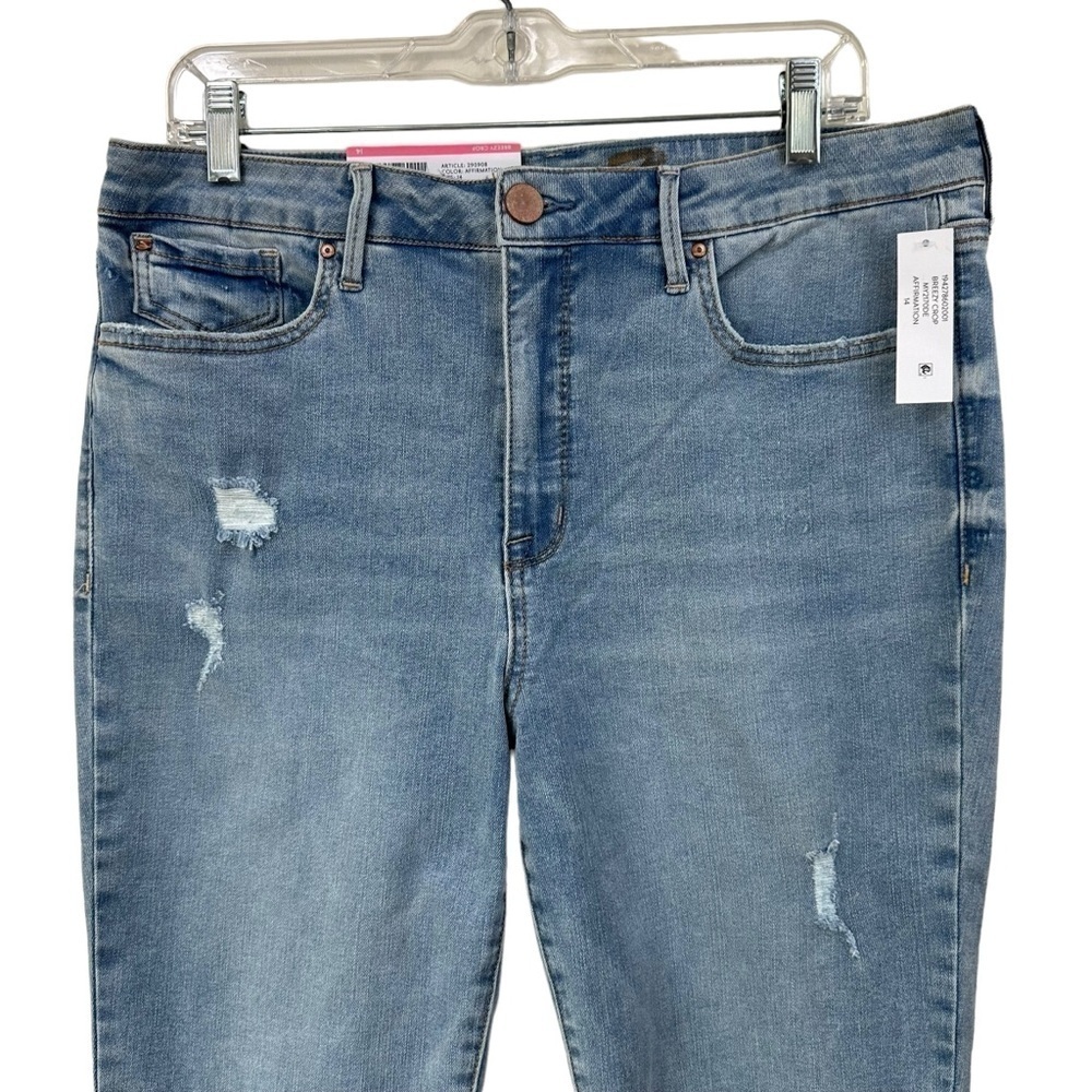 Seven7 Breezy Crop High Rise Skimmer Jeans, 14 - Picture 3 of 9